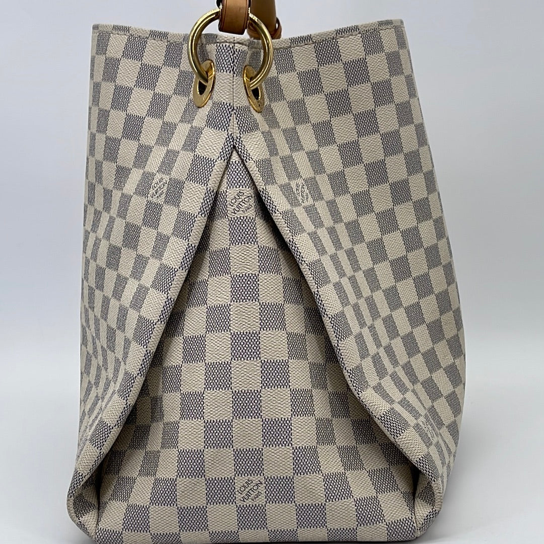 PRELOVED Louis Vuitton Artsy Damier Azur MM Handbag V2Y3B6G 072123