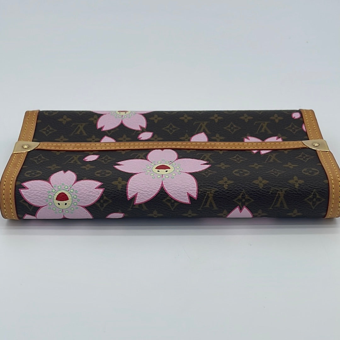 x Takashi Murakami Monogram Cherry Folio Wallet – LuxUness