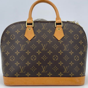 Louis Vuitton Alma Handbag Monogram Canvas MM [Guaranteed Authentic] - Brown