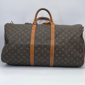 PRELOVED Louis Vuitton Keepall Bandouliere 55 Monogram Duffel Bag TH19 –  KimmieBBags LLC