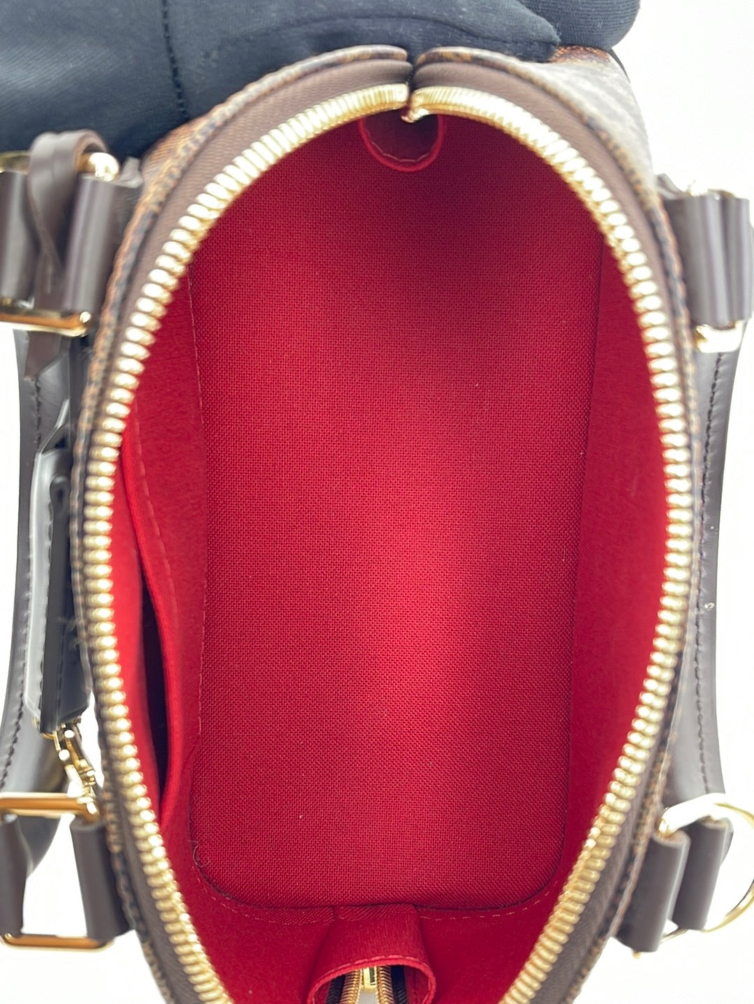 PRELOVED Louis Vuitton Alma BB Damier Ebene Handbag with Crossbody Strap  AA4146 011923