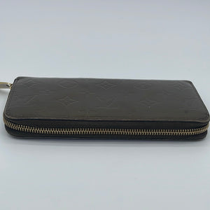 Sold-Louis Vuitton Dark Green Monogram Vernis Zippy Wallet – My