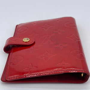 Authentic Louis Vuitton Vernis Agenda PM R21016 Day Planner Red