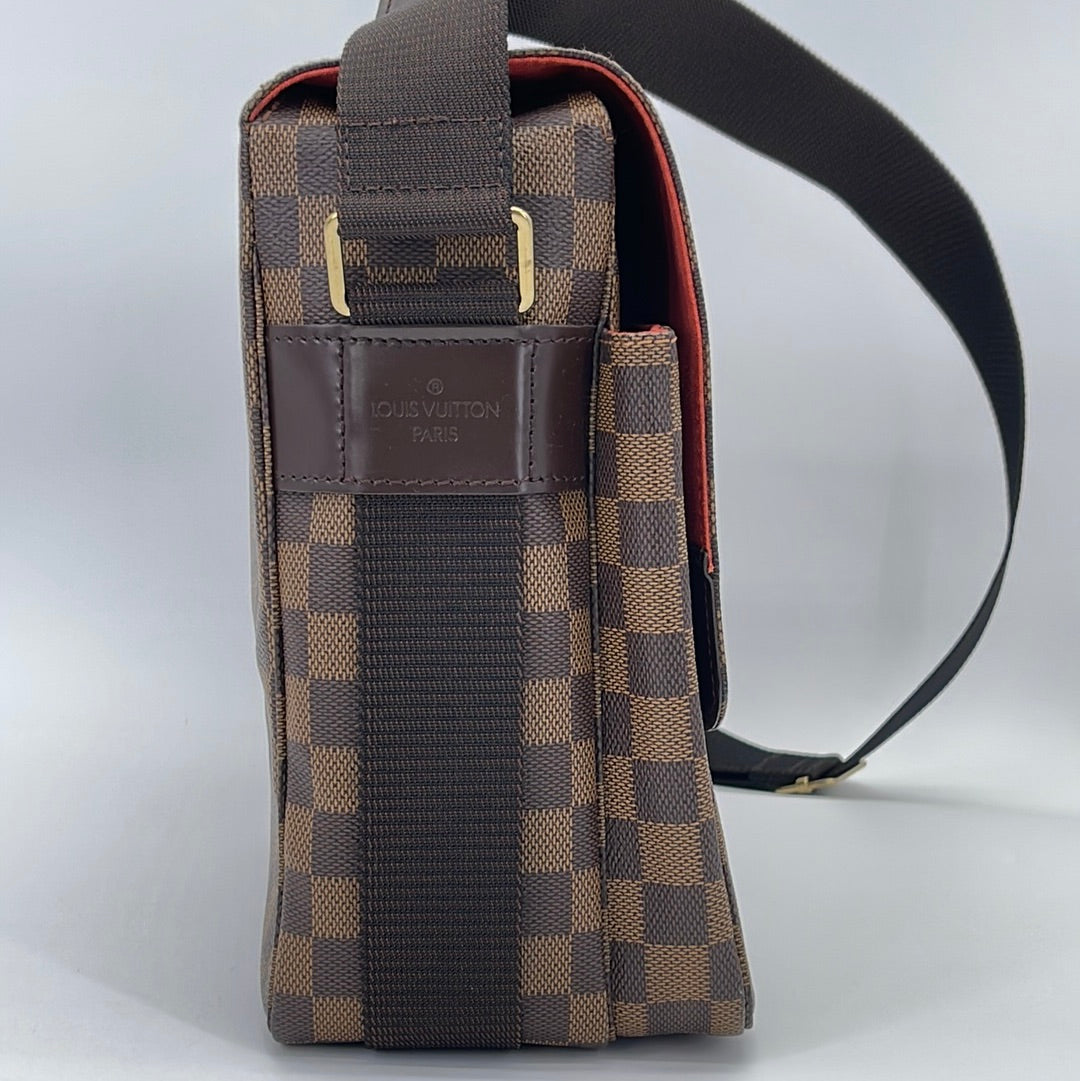 Louis Vuitton Damier Broadway Handbag N42270 Brown PVC Leather