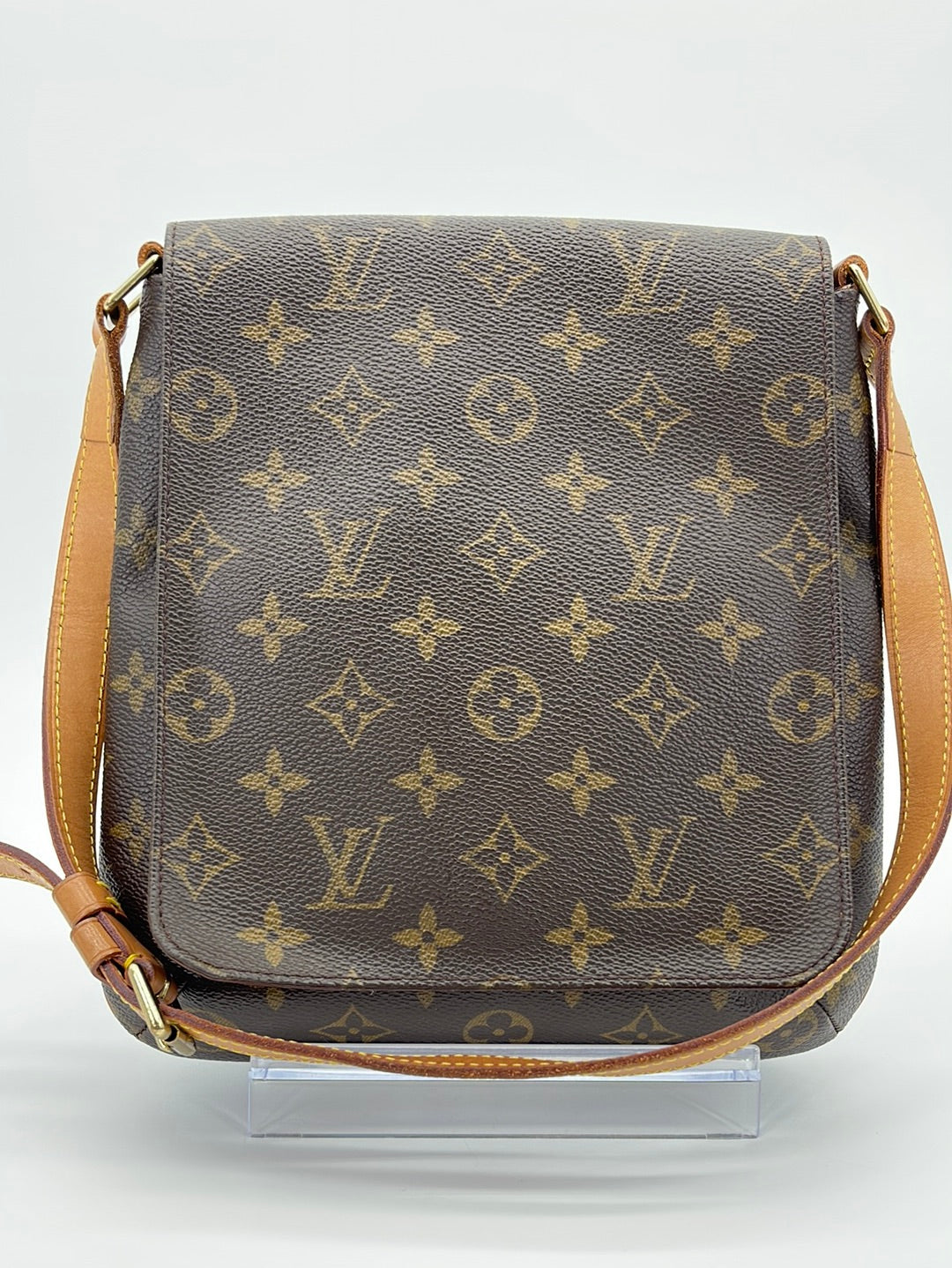 Louis+Vuitton+Musette+Salsa+Shoulder+Bag+Brown+Leather for sale online