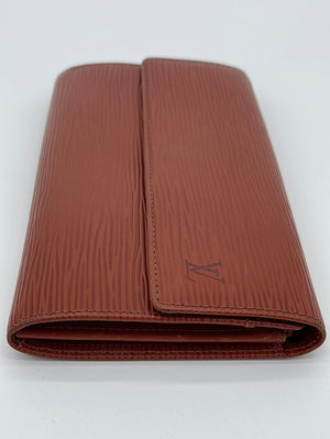 Leather wallet Louis Vuitton Brown in Leather - 24972794
