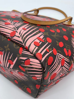 Louis Vuitton Monogram Jungle Dots Neverfull Bag W/ CKC Initials