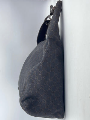 Buy the Gucci Brown Guccissima Crossbody Bag COA