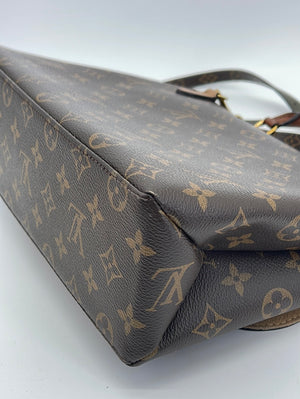 Marignan cloth handbag Louis Vuitton Brown in Cloth - 37977951