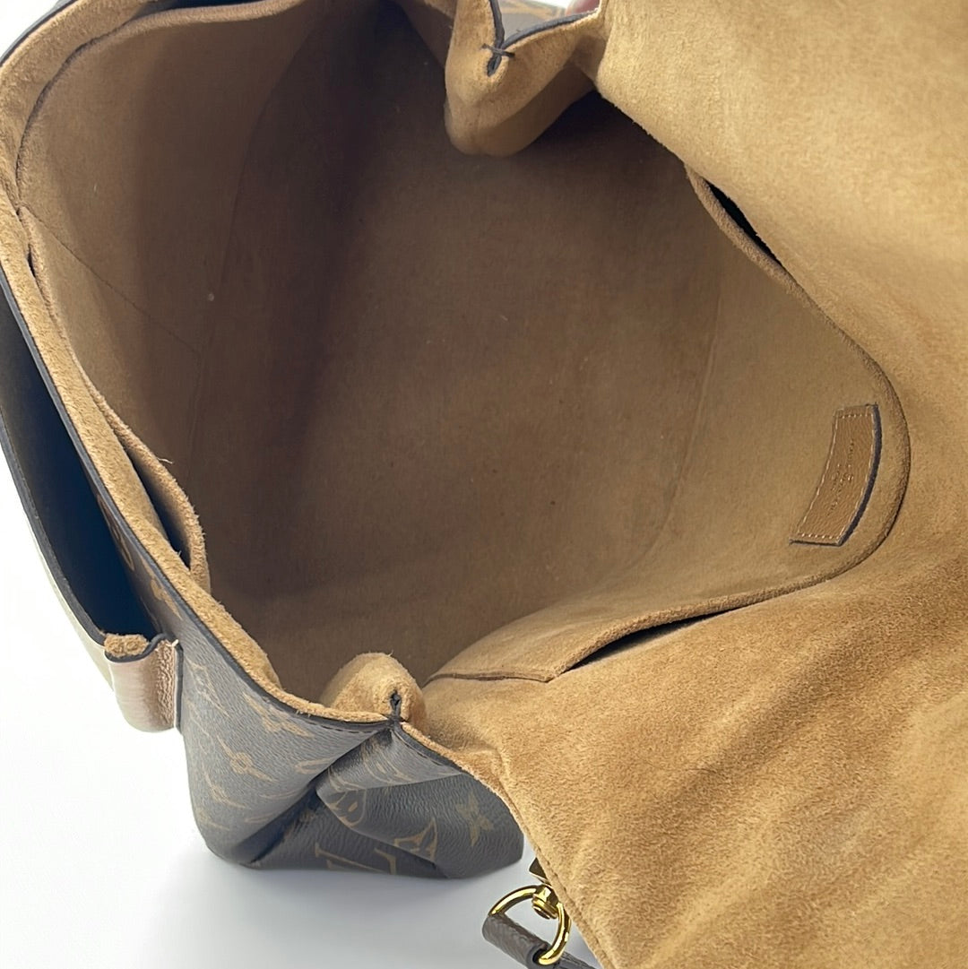 Louis Vuitton Marignan Monogram Canvas Leather Handbag