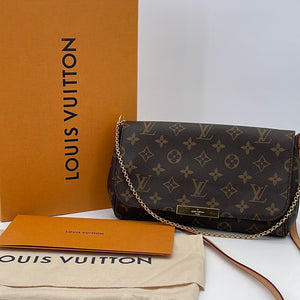 Brown Louis Vuitton Monogram Favorite MM Satchel