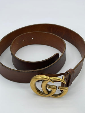Gucci Vintage - Leather San Tulle Belt - Brown - Leather Belt