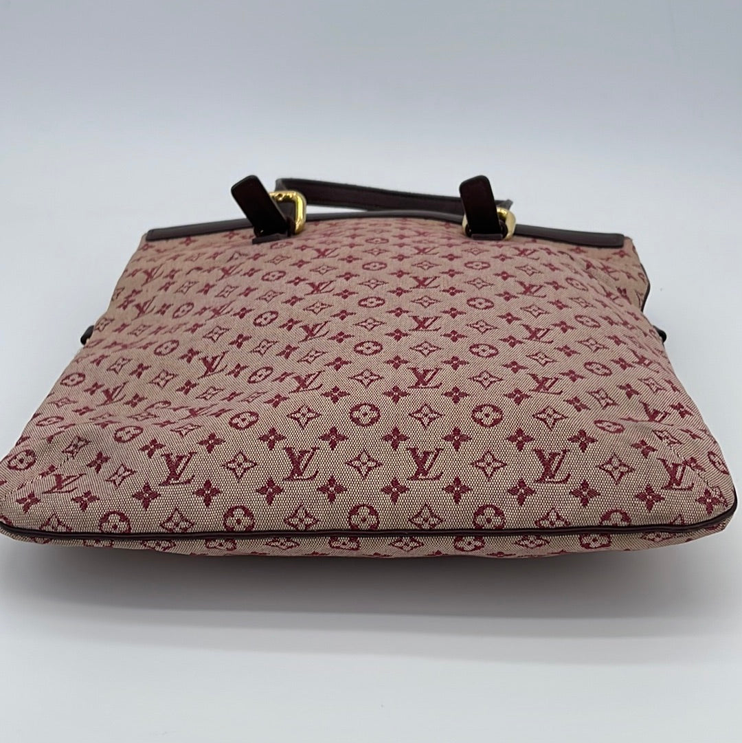 Louis Vuitton Monogram Mini Lin Francoise Bag - Burgundy Totes