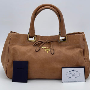 Prada Vintage - Leather Hobo Bag - Brown - Leather Handbag