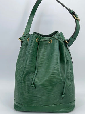 Shop for Louis Vuitton Green Epi Leather Noe GM Drawstring