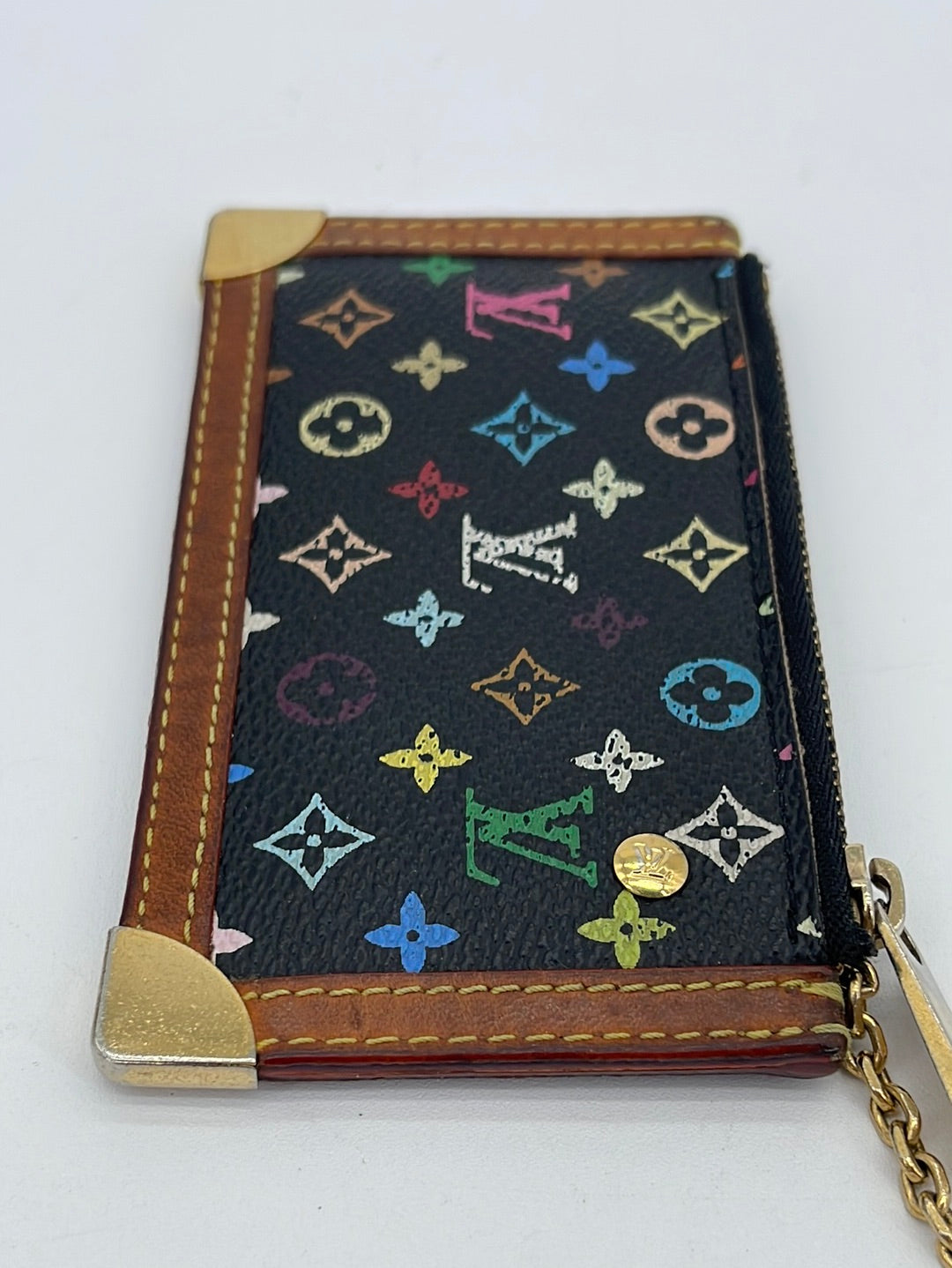 Lv Multicolor Coin Purse Holder