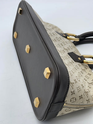 Louis Vuitton Khaki Monogram Mini Lin Alma Long Bag