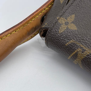 Louis Vuitton brown monogram print leather 'Cherie' sling-back kitten –  Loop Generation