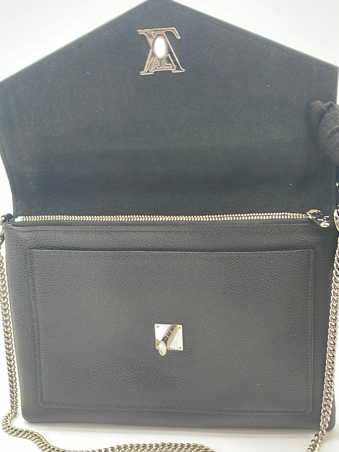 Louis Vuitton, Bags, Louis Vuitton Mylockme Chain Bag Black Leather