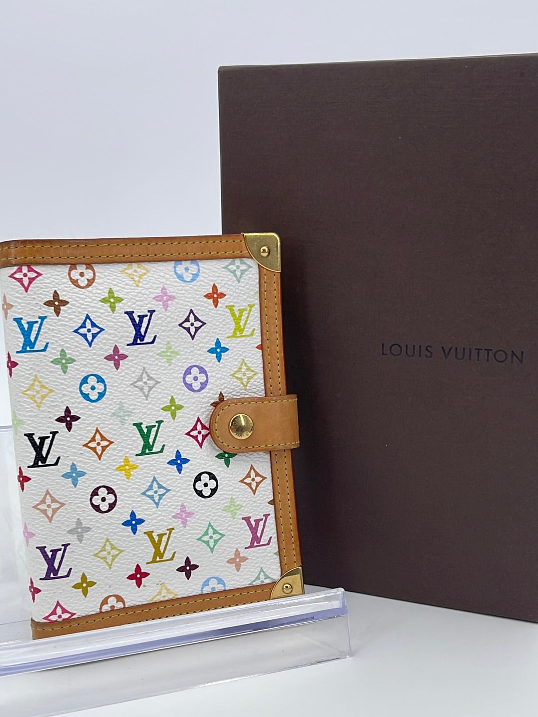 Louis Vuitton Black Monogram Multicolore Small Agenda/Notebook