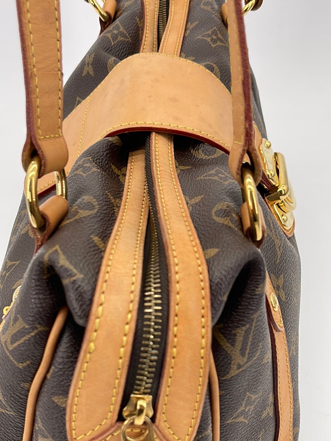 Louis Vuitton Stresa PM Brown Canvas Shoulder Bag (Pre-Owned)