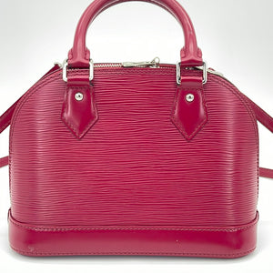 Louis Vuitton Vintage - Epi Denim Alma BB Bag - Red Blue - Leather
