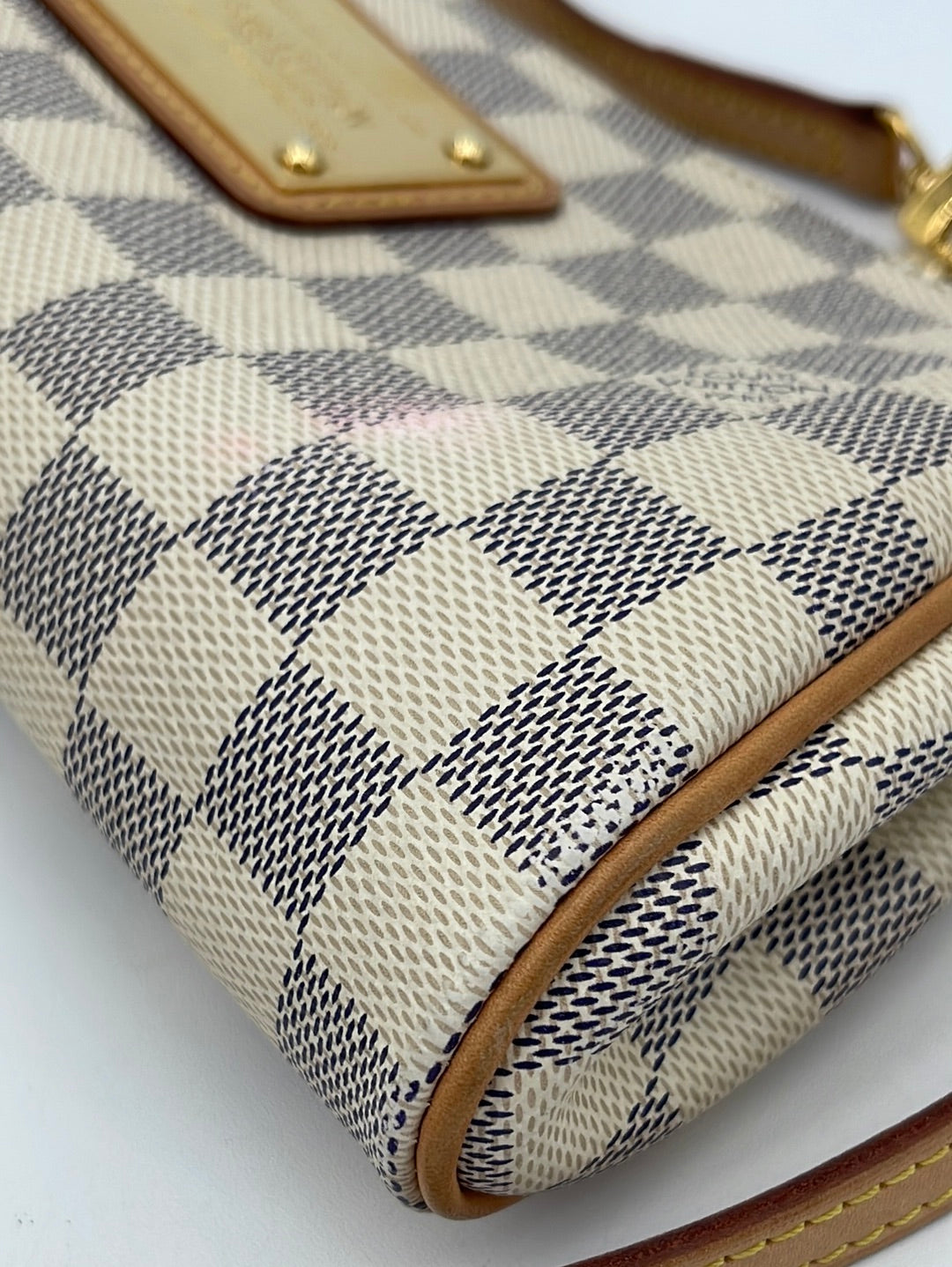 PRELOVED Louis Vuitton Eva Handbag Damier Azur Canvas Crossbody Bag SN –  KimmieBBags LLC