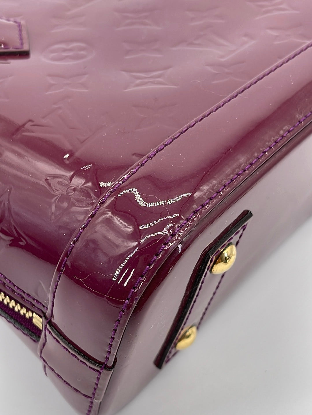 Handbag Louis Vuitton Purple in Plastic - 27401133