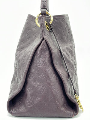 Louis+Vuitton+Artsy+Tote+MM+Grey+Leather for sale online
