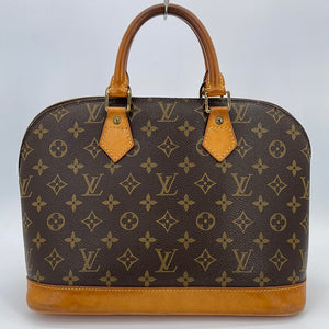 Louis Vuitton - Authenticated Alma Handbag - Leather Purple Plain for Women, Good Condition