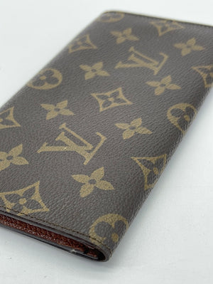 Louis Vuitton, Bags, 63 Auth Louis Vuitton Monogram Checkbook Long Wallet  Datecode 8905 Ct