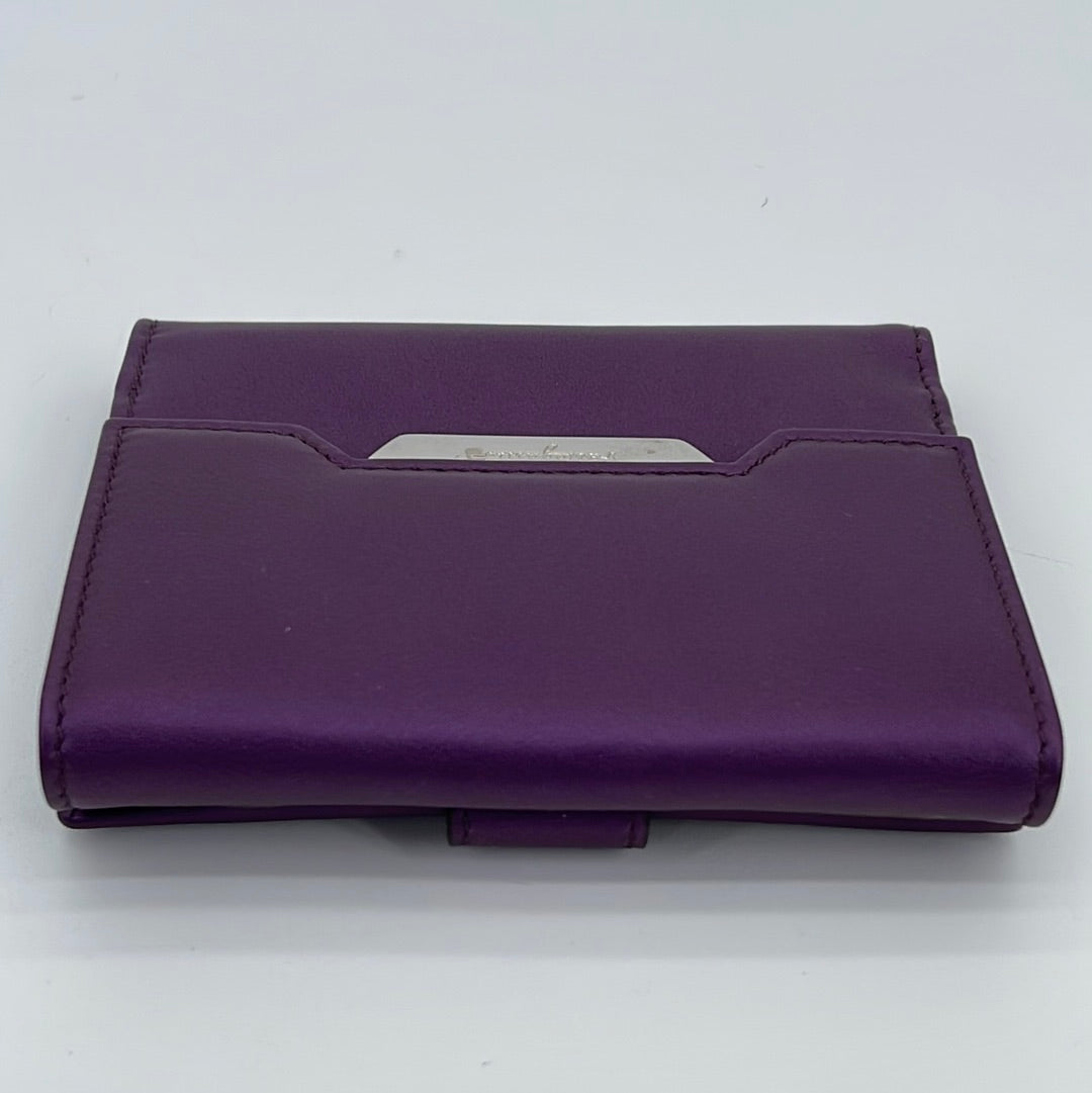 Bimba Y Lola Crocodile-effect Bi-fold Wallet in Purple