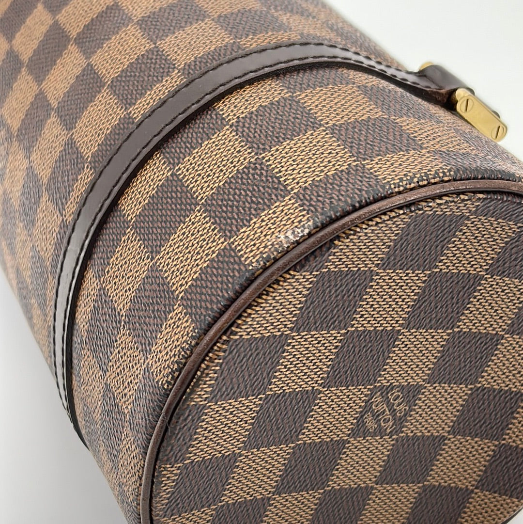 Preloved Louis Vuitton Damier Ebene Papillon 27 Shoulder Bag