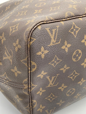 LOUIS VUITTON Monogram Canvas Neverfull GM Brown Tote Bag