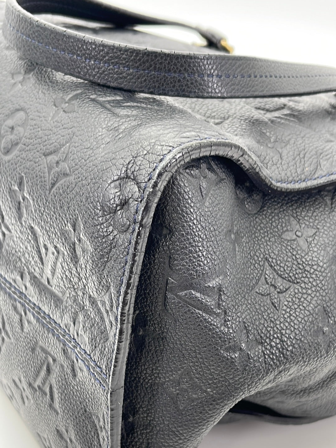 Louis Vuitton Lumineuse Leather 2way Zip Tote White Monogram