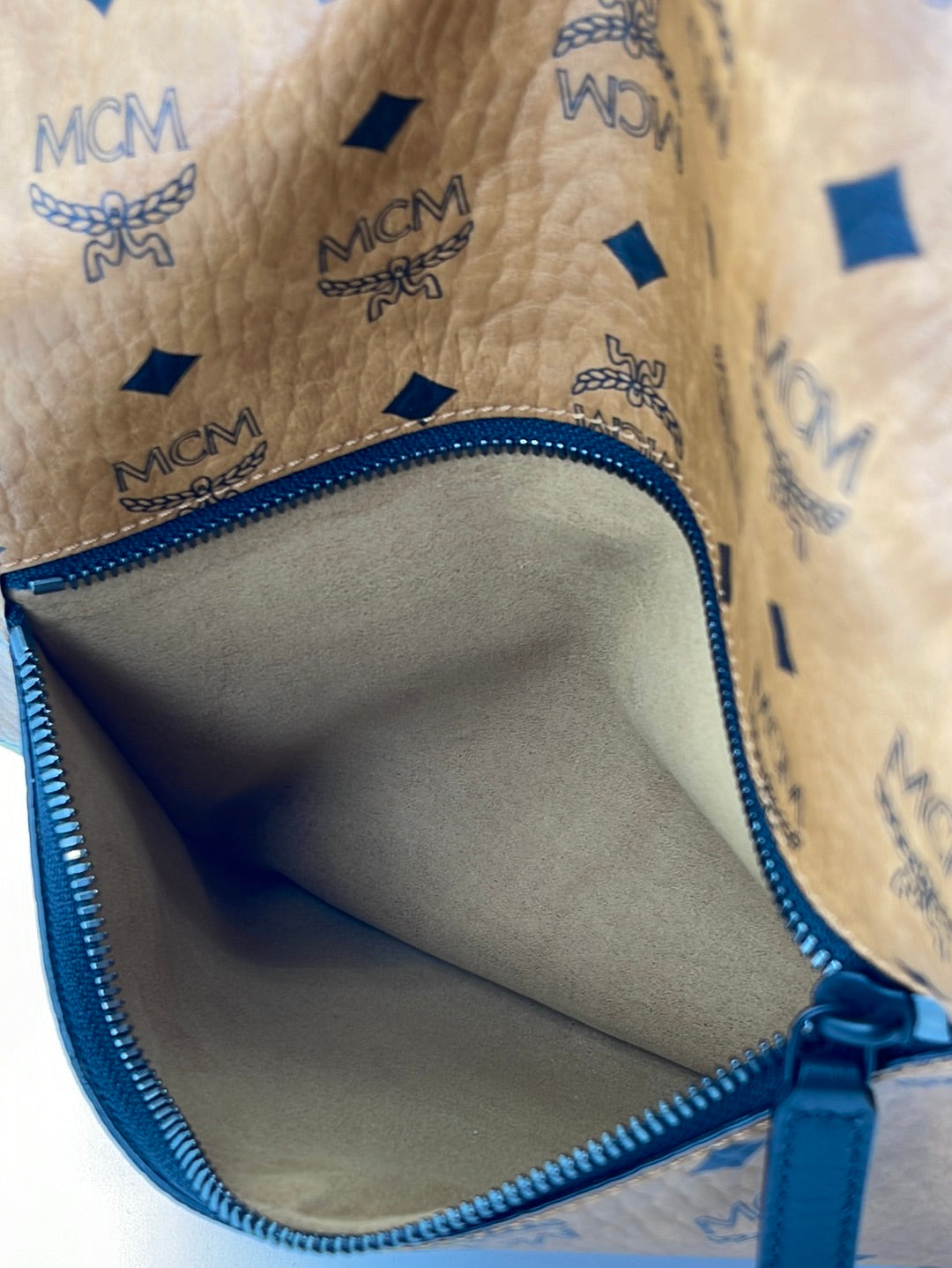 MCM, Bags, Royal Blue Mcm Backpack