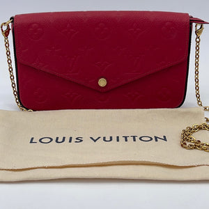 Louis+Vuitton+Felicie+Pink+Interior+Pouch+Black+Leather for sale online
