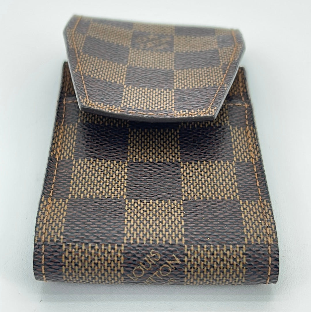 Louis Vuitton Vintage - Damier Ebene Wristlet Bag Pouch - Brown