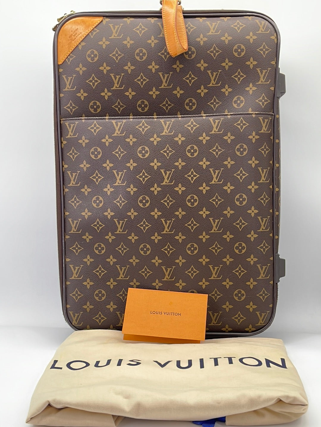 Authentic Louis Vuitton Leather Strap for Pegase Luggage Suitcase