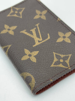 PRELOVED Louis Vuitton Monogram Canvas Porte Cartes Pression Card