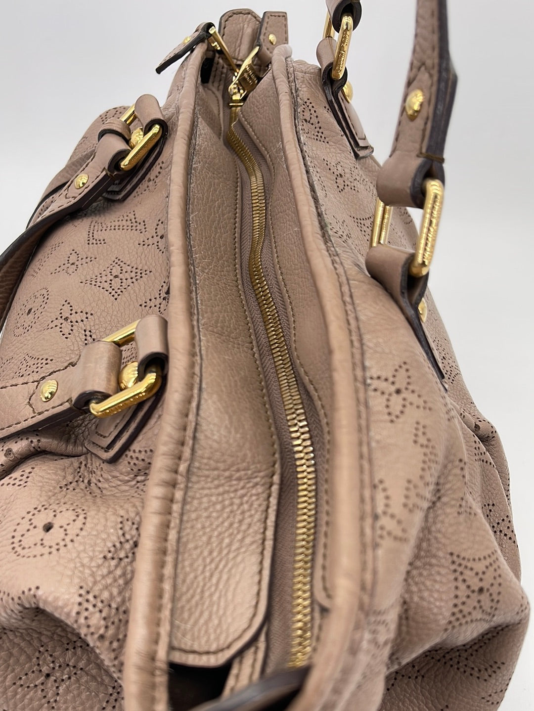 Preloved Louis Vuitton Laser Cut Monogram Brown Leather Stellar Handba –  KimmieBBags LLC