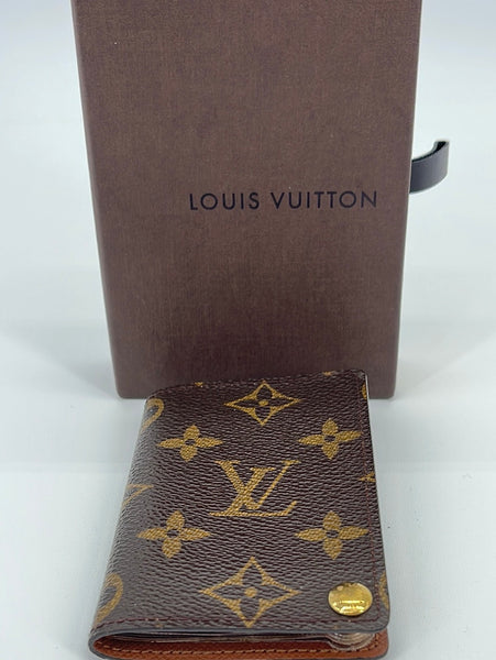 Louis Vuitton Porte Carte Crédit Pression Brown Canvas Wallet (Pre
