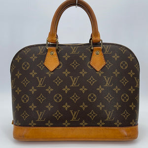 Louis Vuitton - Authenticated Alma Handbag - Leather Purple Plain for Women, Good Condition