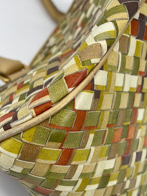 Bottega Veneta Multicolor Woven Intrecciato Tote Bag