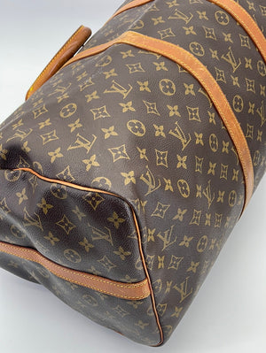 PRELOVED Louis Vuitton Keepall Bandouliere 55 Monogram Duffel Bag (NO –  KimmieBBags LLC