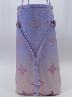 Louis Vuitton Purple Epi Leather Neverfull Tote - Luggage