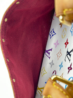 Preloved Louis Vuitton Trouville White Multicolor Monogram Bag MI0065 042723