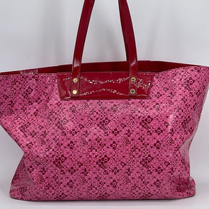 Louis+Vuitton+Voyager+Tote+Bag+PM+Red+Leather+Cosmic+Blossom for