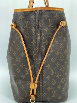 Louis+Vuitton+Neverfull+Tote+Bag+GM+Brown+Monogram+Canvas for sale online