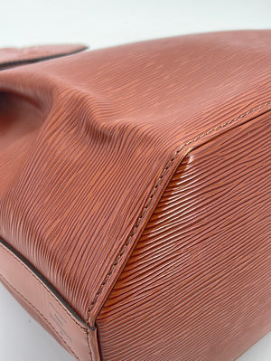 Vintage Louis Vuitton Epi Sac d' Epaule GM Brown Epi Leather